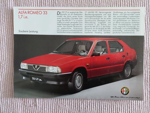 Alfa Romeo 33 1.7 i.e ..