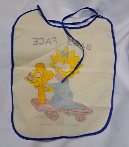 Vintage Baby Face Meggie Simpsons Big Bib Matt Groening Design