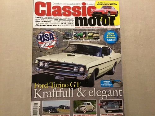 CLASSIC DET NR 8 2018 FORD TORINO,CADILLAC,CORVETTE,NASH AIRFLYTE,HD,BEL AIR,