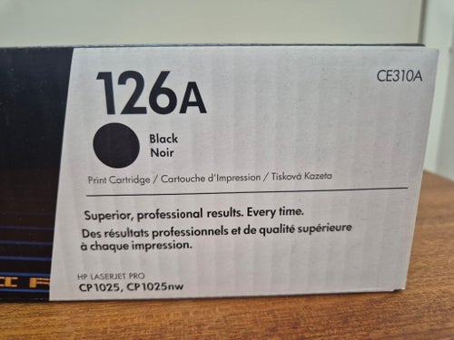 HP 126A CE310A Svart Toner - Original - Oanvänd - LaserJet Pro CP1025