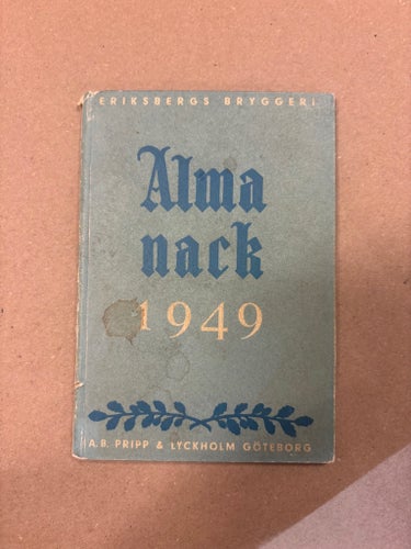 Almanack 1949 - Eriksbergs Bryggeri
