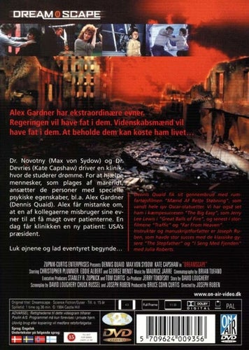 Dreamscape (1984) Joseph Ruben med Dennis Quaid, Max von Sydow
