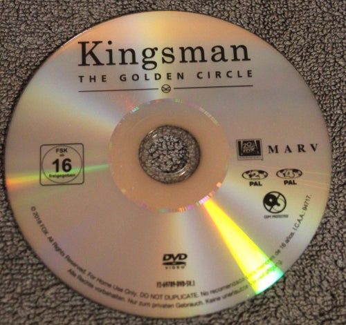 KINGSMAN THE GOLDEN CIRCLE endast skiva