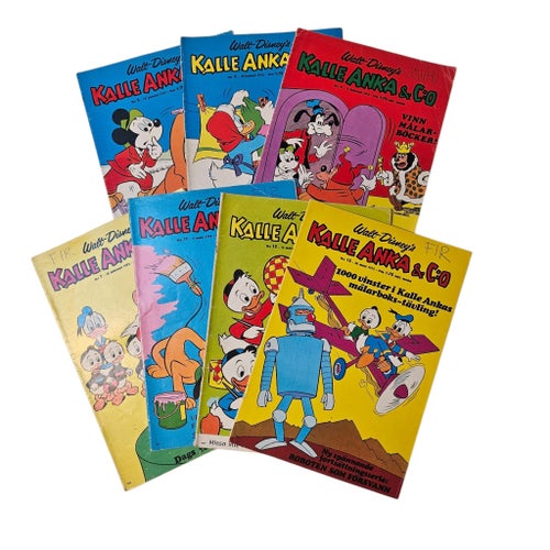 Kalle Anka & Co 1972 - 15 st serietidningar