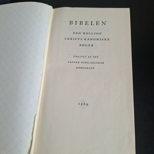 Bibeln av Det Danske Bibelselskab, 1969
