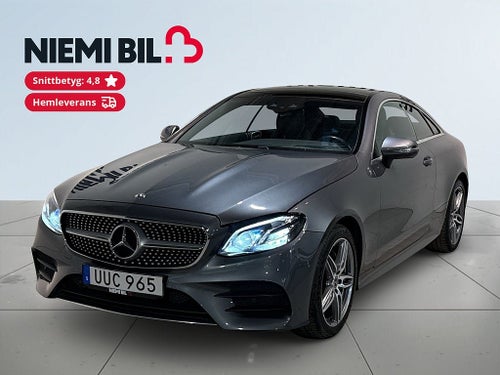 Mercedes-Benz E 200 AWD Coupé Aut AMG Line Pano Pvärm HuD Kamera Skinn