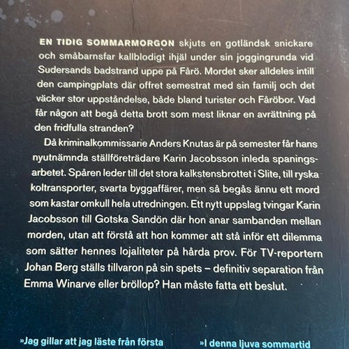 I denna ljuva sommartid av Mari Jungstedt, 2008 Pocketbok