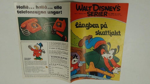 Walt Disney's Serier 1974 nr 2 Långben på skattjakt