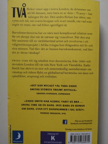 SWINGTIME, ZADIE SMITH 2018