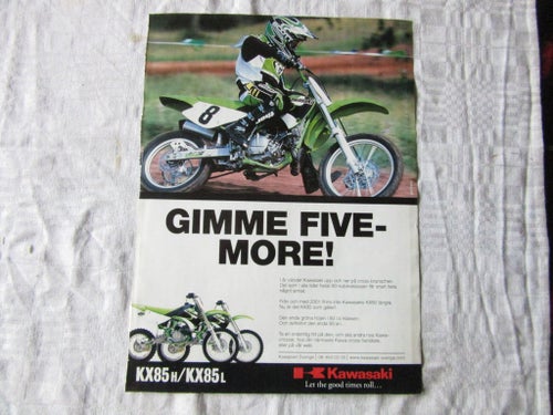 Kawasaki KX85KX80 2000 reklam annons