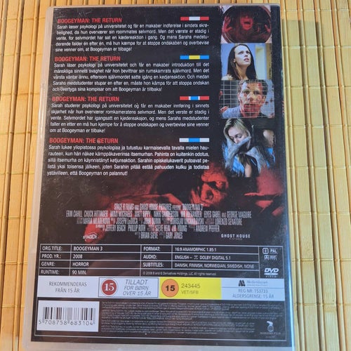 Boogeyman: The Return / Boogeyman 3 (2008) -DVD- Erin Cahill - VG+