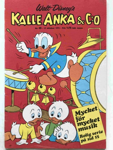 Kalle Anka - 1972:43 FN-VF med Nutellakupong