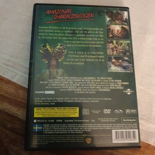 Amazonas - Smaragdskogen (SUPER MEGA-RARITET) (SVENSK TEXT) (ABSOLUT REPFRI)