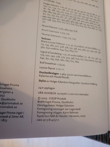 Vår Kokbok av Coop Provkök, 2005