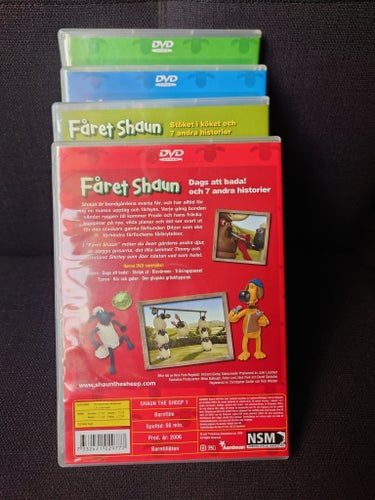 Fåret Shaun - 4 DVD-filmer