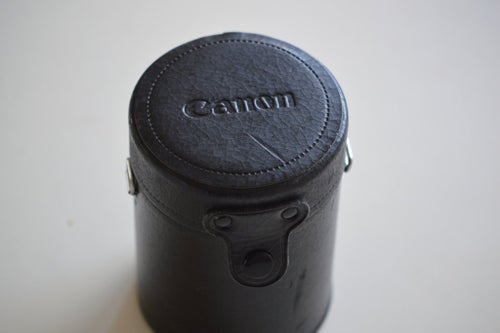 VINTAGE CANON LH-B12 LÄDER BOX TILL OBJEKTIV