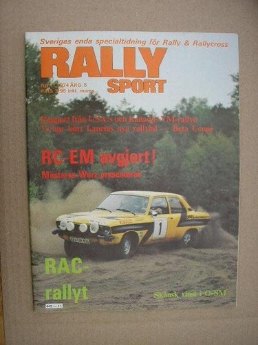 Rallysport / Rally Sport 1974 nr.11