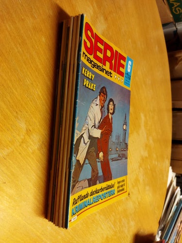 Samling Seriemagasinet 1985 flera nummer 8 styck