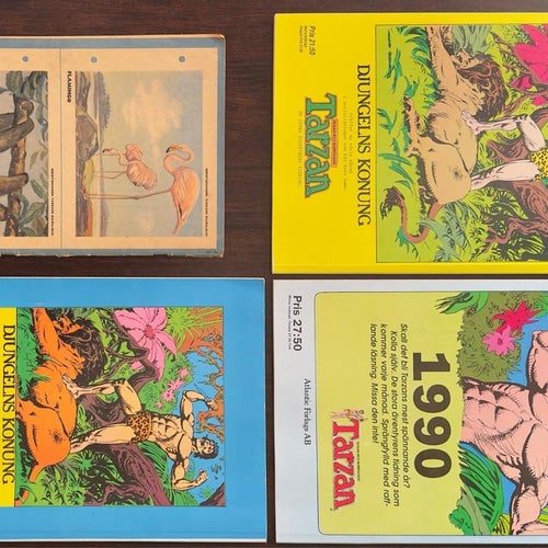 Tarzan Presentalbum - Edgar Rice Burroughs - Blandade Årgångar, 1962-89, 4 st