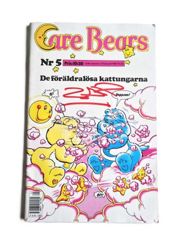 CARE BEARS 1988 nr 5 VG-FN Bra ex PYSSEL KLIPPFIGURER MÅLA LEK & LÄR
