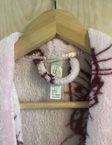 Lindex rosa morgonrock, storlek XS