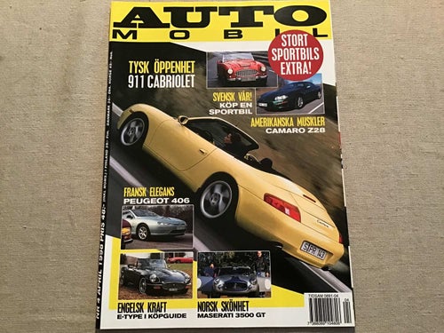 AUTOMOBIL NR 4 1998 PORSCHE 911 CAB,MASERATI,CAMARO Z28,MAZDA MEGA MONSTER MIATA