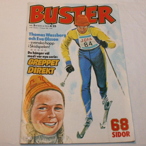 Buster - 1979 - NR 5 - Greppet Direkt, Thomas Wassberg, Johnny Puma