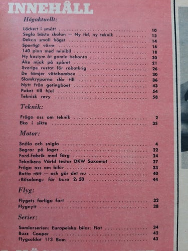 Teknikens Värld nr 20 1957: DKW Saxomat test