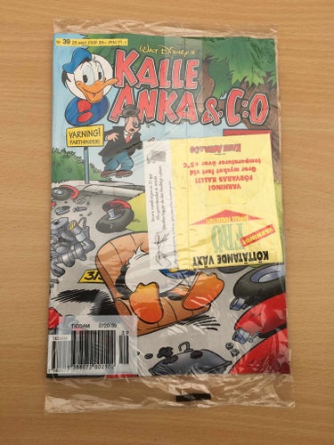 KALLE ANKA Nr 39 2000 - Inplastad - Köttätande växtfrön - eller?