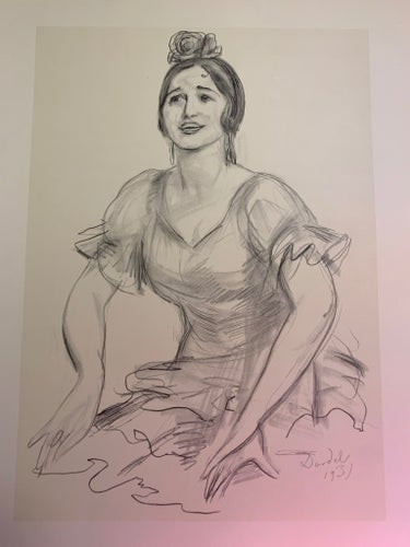 Nils von Dardel, blyertsskiss från ”Unga modeller i blyerts” som utkom 1944.
