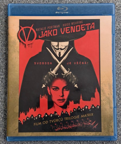 Bluray: V for Vendetta Bluray film (Czech version/multi-lang.) NATALIE PORTMAN