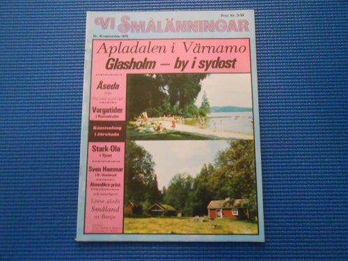 Vi Smålänningar 35 1979 Almesåkra Järboda Åseda Glasholm Apladalen Värnamo Tjust