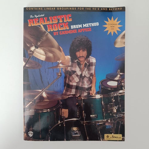 Bok+CD Realistic Rock Drum Method Carmine Appice Trummor
