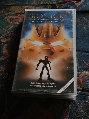 Bionicle Ljusets Mask Filmen VHS Svenskt Tal