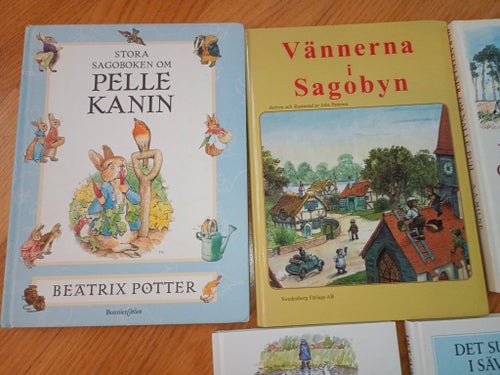 Klassiker; Sagoboken om Pelle Kanin Beatrix Potter, Nalle Puh, Det susar i Säven