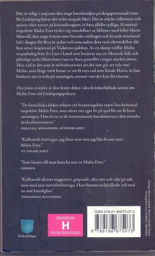 Mons Kallentoft: Den femte årstiden ( Malin Fors del 5)