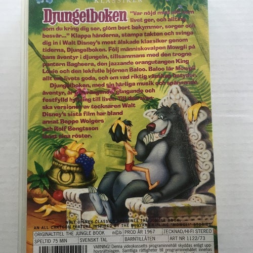 VHS - DJUNGELBOKEN - Walt Disney