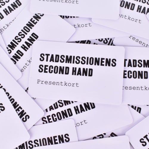 PRESENTKORT 250kr Stadsmissionens Second Hand Göteborg