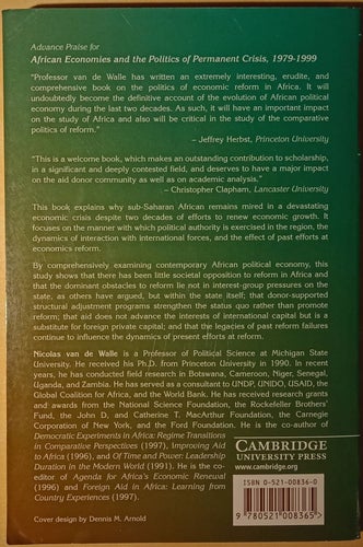 African Economies and the Politics of Permanent Crisis, 1979-1999