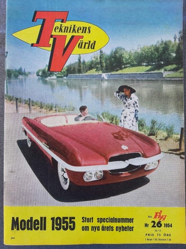 Teknikens Värld nr 26 1954: Studebaker Commander, Lambretta Lyx