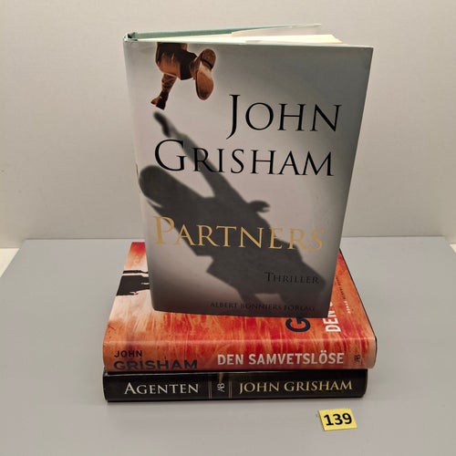 John Grisham x3 Bokpaket med hårdpärm - Se bilder för titlar