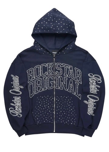 Rockstar ORIGINAL marinblå huvtröja, storlek XL Ny!