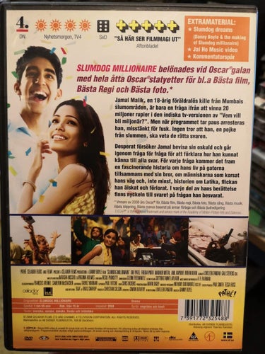 DVD Slumdog Millionaire Svensk text TOPPSKICK