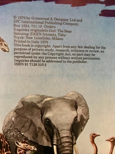 VILDA DJUR Björnen + VILDA DJUR Vargen Illustrationer Michael Atkinson 1979