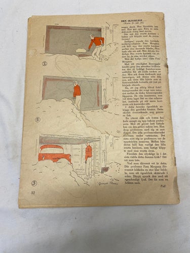Kaspers Jul 1957 2 sidor. Hyggligt skick