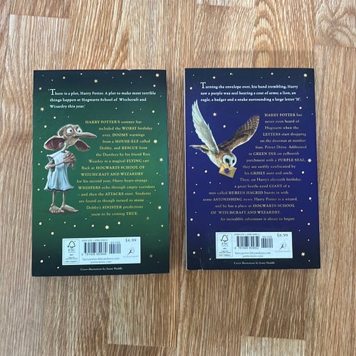 2 Engelska Harry Potter böcker av J.K. Rowling