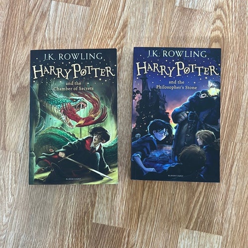 2 Engelska Harry Potter böcker av J.K. Rowling