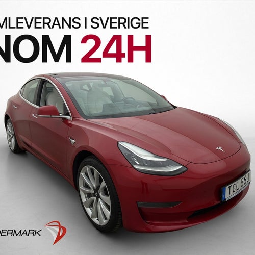 Tesla Model 3 Long Range AWD AP Ljus-Interiör Pano MOMS
