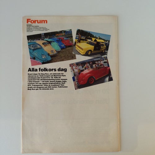 Tidningen Forum för Volkswagen och Audi Ägare Nr 1/1991