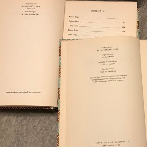 A.J. Cronin Citadellet och Korsfararens grav